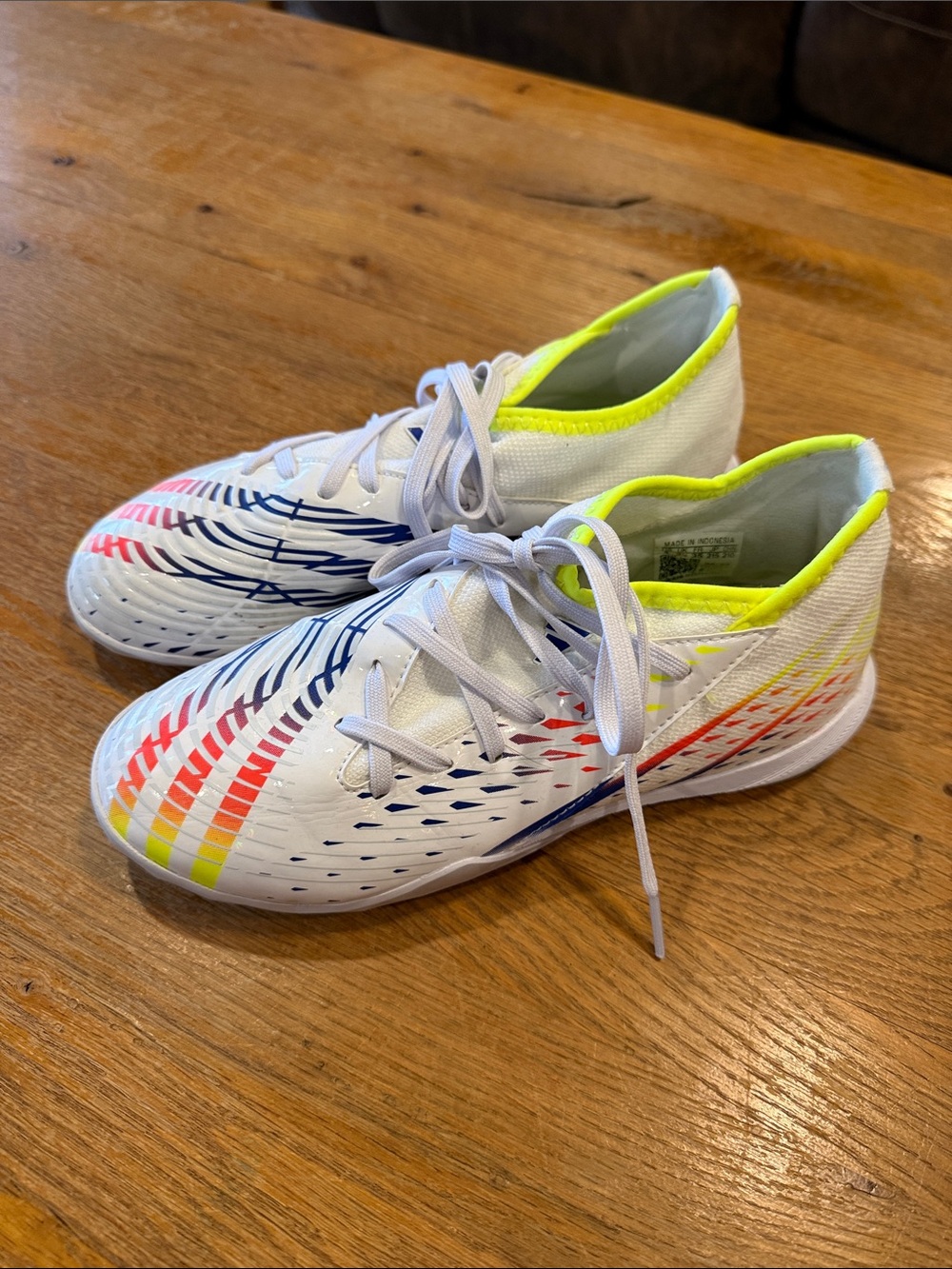 Adidas Predator Club Indoor Soccer Shoes, Size 3
